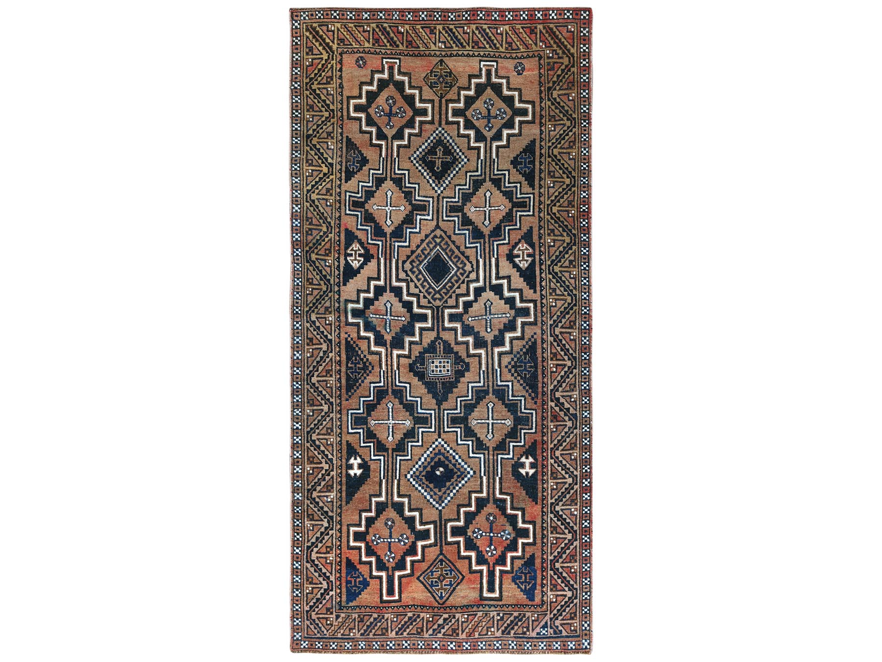 Overdyed & Vintage Rugs LUV549891